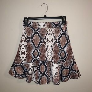 Snakeskin skirt